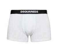 Dsquared2 - Cotton Boxers With Monogram - - Underwear - Uomo - Bianco - XS