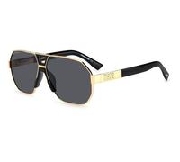 Dsquared2 Uomo D2 0028/S RHL/IR Occhiali da sole Metallo Oro Grigio Geometrica