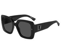 Dsquared2 D2 0063/S Women's Sunglasses - Black Frame, Grey Lenses, 53mm