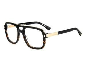 Dsquared2 D2 0087 WR7/21 BLACK HAVANA Eyewear Man Standard, Standard, 53