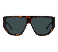 Dsquared2 D2 0088/S Sunglasses - Black Gold Frame, Grey Gradient Lenses, 60mm