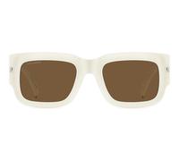 Dsquared2 D2 0089/s/se Occhiali Da Sole Uomo Bianco Rettangolari