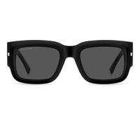 Dsquared2 D2 0089/s/se Occhiali Da Sole Uomo Nero Rettangolari