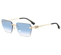 Dsquared2 Occhiali da Sole D2 0102/S LKS/ST Oro azzurro Uomo