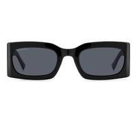 Dsquared2 D2 0109/s Occhiali Da Sole Donna Nero Geometrico Grigio 52mm
