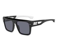Dsquared2 Uomo D2 0127/S 80S/IR Occhiali da sole Acetato Nero Grigio Squadrata Normale