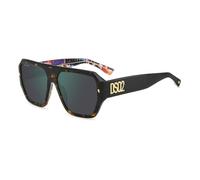 Dsquared2 D2 0128/S 2VM/MT HVNA PATTERN Sunglasses Man Standard, Standard, 58