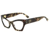 Dsquared2 Donna D2 0133 ACI Montature da vista Acetato Grigio/Havana Cat Eye