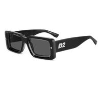 Dsquared2 D2 0142/S 08A/IR BLACK GREY Sunglasses Man Standard, Standard, 52