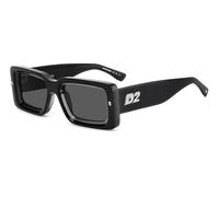 Dsquared2 D2 0142/S Occhiali, 08A/IR Black Grey, 52 Uomo