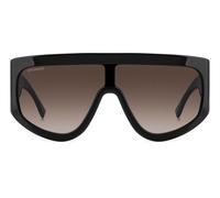 Dsquared2 D2 0149/S 807HA Sunglasses - Black Shield Frame, Brown Gradient Lenses