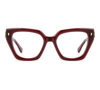 Dsquared2 D2 0186 Occhiali Da Vista Donna Rosso Squadrato