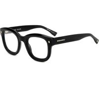 Dsquared2 D20091 2M2, Nero, Acetate, Uomini occhiali 48