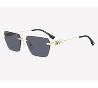 Dsquared2 Occhiali da sole D2 0102/S 807 58-16-145 unisex gold lenti grey