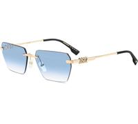 Dsquared2 Occhiali da sole D2 0102/S LKS/ST Oro/Azzurro Uomo 58