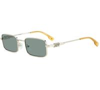 Dsquared2 Uomo D2 0104/S KTU/QT Occhiali da sole Metallo Palladio Verde Squadrata Normale