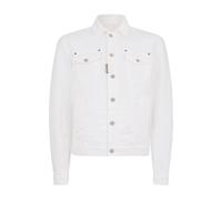 Dsquared2, ,Jackets ,Uomo ,Bianco ,M Giacca di jeans con applicazione logo