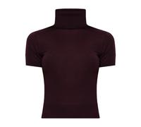 Dsquared2 - Dolcevita in Lana a Maniche Corte - - Knitwear - Donna - Rosso - S