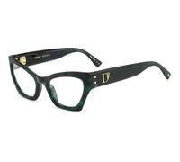 Dsquared2 Donna D2 0133 6AK Montature da vista Acetato Verde Cat Eye