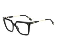 Dsquared2 Donna D2 0136 807 Montature da vista Acetato Nero Squadrata