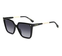 Dsquared2 Donna Dsquared2 D2 0135/S 807/9O Occhiali da sole Acetato Nero Grigio Squadrata Sfumato