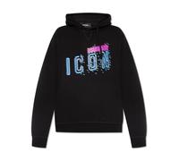 Dsquared2 - Felpa con Cappuccio Logo Pixel per Uomo - - Sweatshirts & Hoodies - Uomo - Blu - M