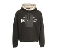Dsquared2 - Felpa Nera con Cappuccio e Logo - - Sweatshirts & Hoodies - Uomo - Nero - L