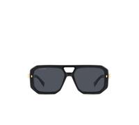 Dsquared2 Uomo D2 0105/S 807/2K Occhiali da sole Acetato Nero Grigio Squadrata Normale Antiriflesso