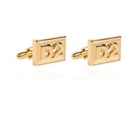 Dsquared2 - Gemelli con logo - - Accessories - Uomo - Giallo - ONE SIZE