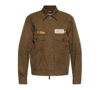 Dsquared2 - Giacca con logo - - Jackets - Uomo - Verde - L