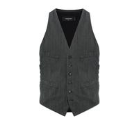 Dsquared2 - Gilet in materiali combinati - - Jackets - Uomo - Grigio - XL