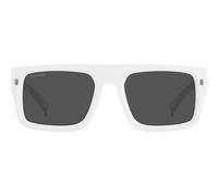 Dsquared2 Icon 0008/s Occhiali Da Sole Uomo Bianco Squadrato Grigio 54mm