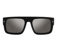 Dsquared2 Icon 0008/s Occhiali Da Sole Uomo Nero Squadrato Grigio 54mm