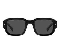 Dsquared2 Icon 0009/s Occhiali Da Sole Uomo Nero Squadrato Grigio 50mm