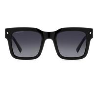 DSQUARED2 ICON 0010/S Sunglasses - Black Frame, Grey Gradient Lenses, 51mm