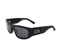 Dsquared2 Occhiali da sole Icon 0016/S Acetato Squadrata Nero-opaco Uomo 003/IR