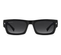 Dsquared2 Icon 0027/s Occhiali Da Sole Uomo Nero Rettangolari