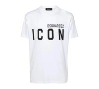 Dsquared2 - Icon Logo Cotton T-Shirt - - Tops - Uomo - Bianco - M