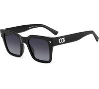 Dsquared2 ICON 0010/S 807/9O BLACK Sunglasses Man Standard, Standard, 51