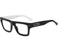 Dsquared2 ICON0023 807, Nero, Propionate, Uomini occhiali 53