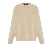 Dsquared2, ,Knitwear ,Uomo ,Beige ,XL Pullover Signature Jersey Stitch