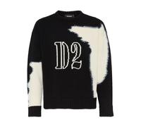 Dsquared2, ,Knitwear ,Uomo ,Multicolore ,L Maglione a girocollo bicolore