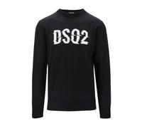 Dsquared2, ,Knitwear ,Uomo ,Nero ,M Maglione in Lana con Logo