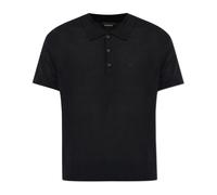 Dsquared2, ,Knitwear ,Uomo ,Nero ,M Polo in Lana con Logo Ricamato