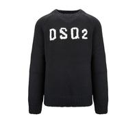 Dsquared2, ,Knitwear ,Uomo ,Nero ,XL Maglione uomo in lana con logo