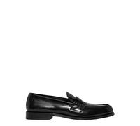 Dsquared2 - Mocassini in Pelle con Placca Logo in Metallo - - Shoes - Uomo - Nero - 40 EU