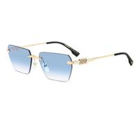 Dsquared2 Occhiali da Sole D2 0102/S LKS/ST Oro azzurro Uomo