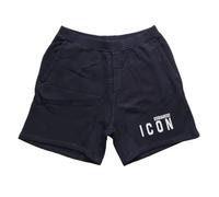 DSQUARED2 Pantaloncini Short Uomo Icon S79MU0005 Nero (IT, Testo, XXL, Regular, Regular, Nero-Bianco)