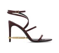Dsquared2 - Sandali con tacco in pelle con decorazione - - Shoes - Donna - Rosso - 38 1/2 EU