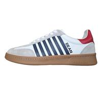 DSQUARED2 Scarpe Uomo Boxer SNM0364 01504118 M1424 Bianco, Blu e Rosso (Bianco-Rosso-Blu, Sistema Taglie Calzature EU, Adulto, Uomo, Numero, Media, 41)